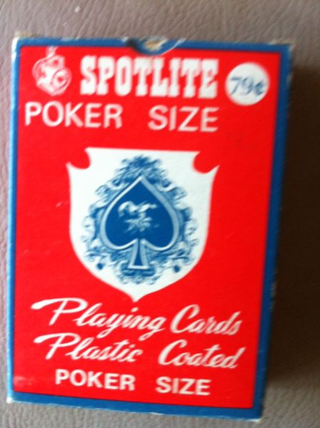 Spotlite Poker Size Playing Cards Plastic Coated