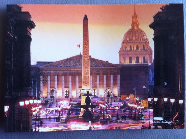 La Place de la Condorde, l'Obélisque, l'Assemblée Nationale